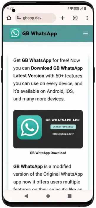 GB Whatsapp APK Downloads